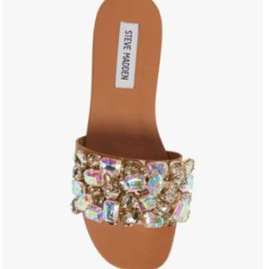 Embellished Slide Sandal - Steve Madden